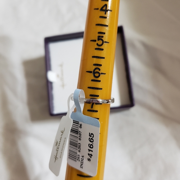 Hallmark Sterling & 10k Rose Gold Diamond Engagement Ring. SZ 7 ❤️ - Picture 11 of 13